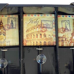 Glass Hook Set by Studio 5 Accents London Italy Paris New Original Box